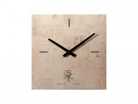 Часы настенные SLT 5196 CHESS WHITE WOOD в Барышево - baryshevo.mebel-nsk.ru | фото