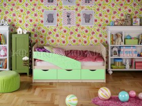 Кровать детская Бабочки 1,8 м в Барышево - baryshevo.mebel-nsk.ru | фото