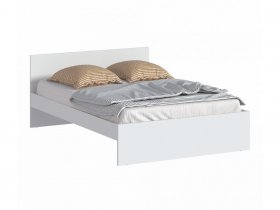 Кровать двуспальная 1,4м Бруклин СБ-3353 (белый) в Барышево - baryshevo.mebel-nsk.ru | фото