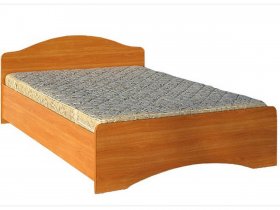 Кровать двуспальная 1,6м-1 (круглая спинка) в Барышево - baryshevo.mebel-nsk.ru | фото