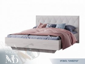 Кровать двуспальная 1,6м Кимберли КР-13 в Барышево - baryshevo.mebel-nsk.ru | фото
