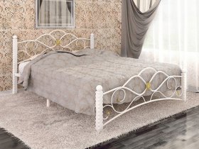 Кровать двуспальная Гарда-3 на металлокаркасе 1,4 м в Барышево - baryshevo.mebel-nsk.ru | фото