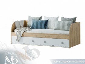 Кровать с ящиками Тренд КР-01 в Барышево - baryshevo.mebel-nsk.ru | фото