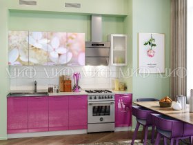 Кухонный гарнитур Вишневый цвет в Барышево - baryshevo.mebel-nsk.ru | фото