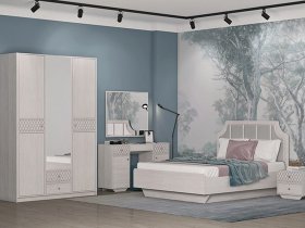 Модульная спальня Лоренцо в Барышево - baryshevo.mebel-nsk.ru | фото