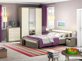 Модульная спальня Монако в Барышево - baryshevo.mebel-nsk.ru | фото