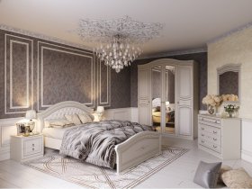 Модульная спальня Николь (Мебельград) в Барышево - baryshevo.mebel-nsk.ru | фото