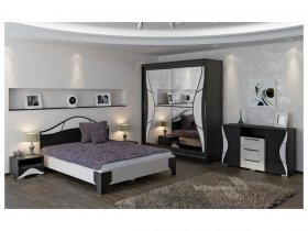 Модульная спальня Верона (Линаура) в Барышево - baryshevo.mebel-nsk.ru | фото
