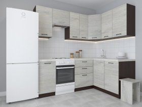 Модульная угловая кухня 1,4м*2,1м Лада (пикард) в Барышево - baryshevo.mebel-nsk.ru | фото