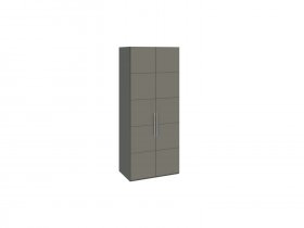 Шкаф для одежды с 2 дверями Наоми (джут/фон серый) СМ-208.07.03 в Барышево - baryshevo.mebel-nsk.ru | фото