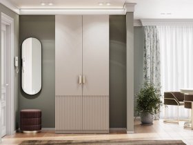 Шкаф двухстворчатый Эккервуд (Нью) (меланж) в Барышево - baryshevo.mebel-nsk.ru | фото
