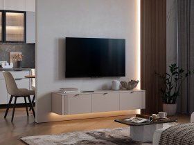 Тумба 2 Рич (кашемир/фрапучино матовый/черный) в Барышево - baryshevo.mebel-nsk.ru | фото